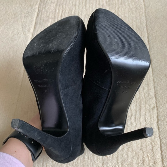 Colin Stuart Suede Ankle Booties Size 7.5 - Picture 6 of 8